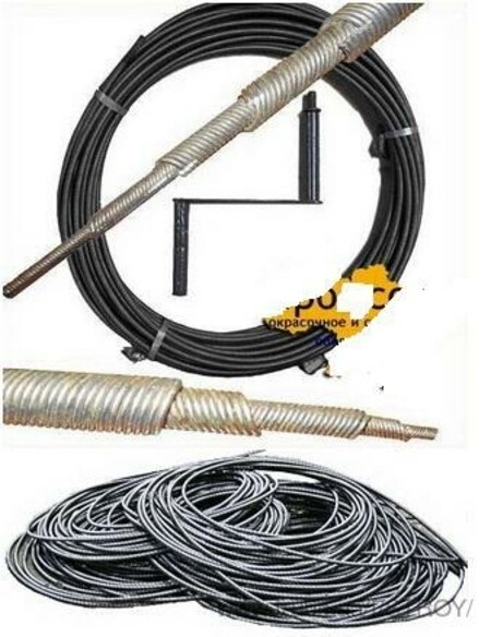 Трос сантехнический,вал гибкий канализационный